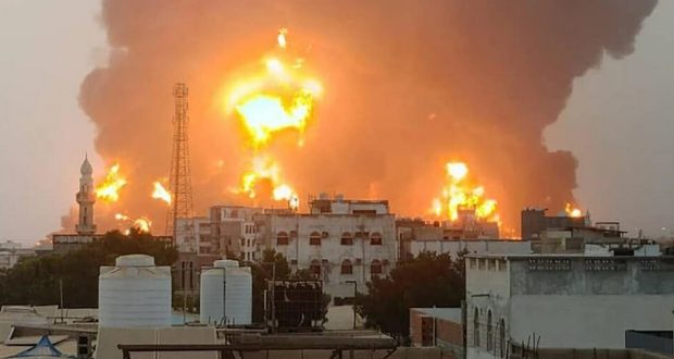 حمله اسراییل بر حوثی ها